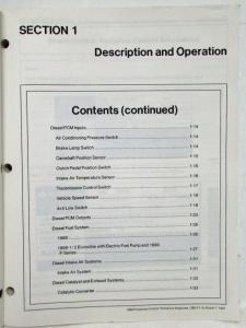 1998 Ford 7.3L Diesel Powertrain Control Emissions Diagnosis Service Manual