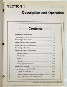 2005 Ford 6.0L Diesel PWT Control Emissions Diagnosis Service Manual F650/F750