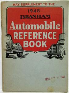 1948 Branham Automobile Reference Book - May Supplement Includes Travel Trailers