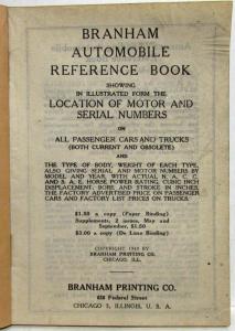 1949 Branham Automobile Reference Book Willys Hudson GMC Stewart Oshkosh