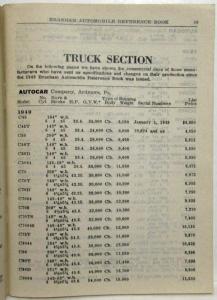 1949 Branham Automobile Reference Book - Sept Sup Travel Trailer Crosley White
