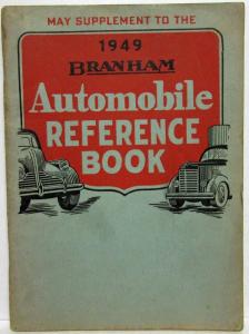 1949 Branham Automobile Reference Book - May Supplement Includes Travel Trailers