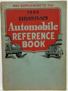 1949 Branham Automobile Reference Book - May Supplement Includes Travel Trailers