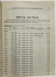 1949 Branham Automobile Reference Book - May Supplement Includes Travel Trailers