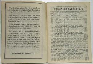 1951 Branham Automobile Reference Book - September Supplement
