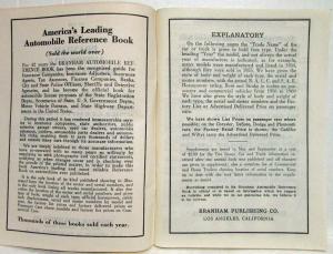 1960 Branham Automobile Reference Book - May Supplement