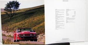 1987-1988 Aston Martin Vantage Volante Dealer Sales Brochure Large Folder