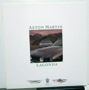 1986-1987 Aston Martin Dealer Sales Brochure V8 Saloon Volante Vantage Lagonda