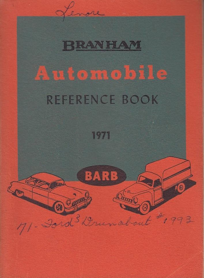 1971 Branham Automobile Reference Book AMC Cadillac Olds Rambler Mercury IH