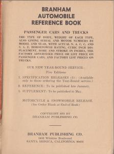 1971 Branham Automobile Reference Book AMC Cadillac Olds Rambler Mercury IH