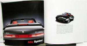 2000 Alfa Romeo Foreign Dealer Sales Brochure German Text Full Line