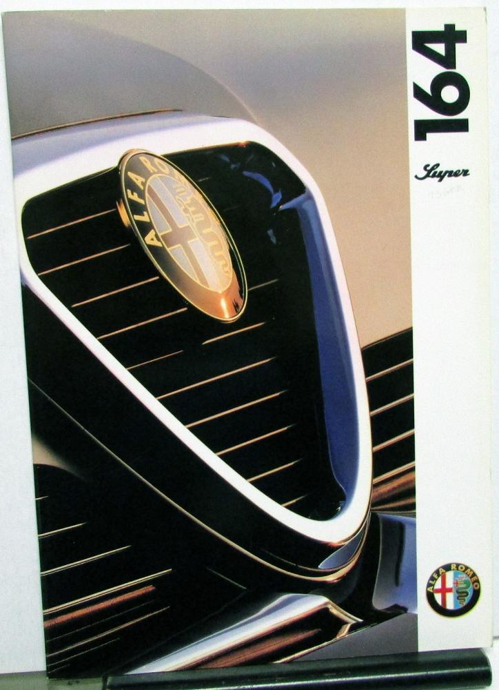 1993 Alfa Romeo 164 Super Foreign Dealer Sales Brochure German Text