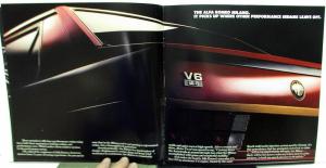 1986-1987 Alfa Romeo Dealer Sales Brochure Milano Models Large