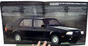 1986-1987 Alfa Romeo Dealer Sales Brochure Milano Models Large