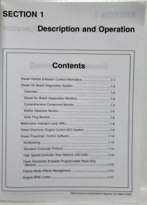 2003 Ford 6.0L Diesel Powertrain Control Emissions Diagnosis Service Manual