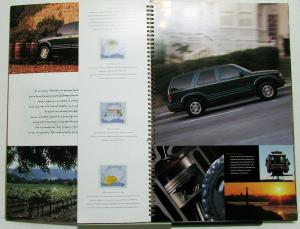 1996 Oldsmobile Bravada Dealer Prestige Sales Brochure Spiral Bound Large