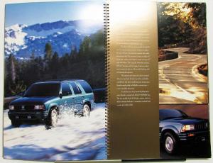 1996 Oldsmobile Bravada Dealer Prestige Sales Brochure Spiral Bound Large