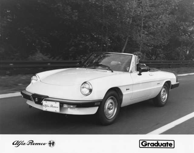 1987 Alfa Romeo Spider Graduate Press Photo 0002
