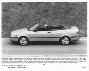 1997 Saab 900 Convertible Press Photo 0046