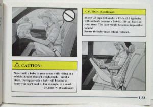 1998 Cadillac Seville Owners Operator Manual