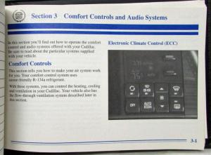 1996 Cadillac Seville Owners Operator Manual with Warranty and Maint Schedule