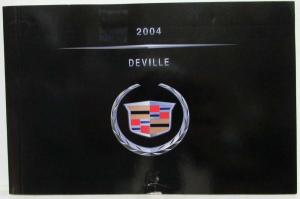 2004 Cadillac Deville Soft Cover Owners Operator Manual with Extras