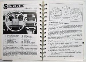 1988 Cadillac Cimarron Owners Operator Manual