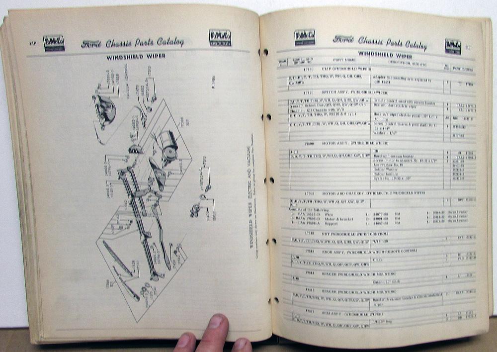1953 Ford F 100 250 350 Pickup COE Conventional Truck Parts Book Manual