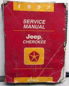 1997 Jeep Cherokee Dealer Service Shop Repair Manual Book Original