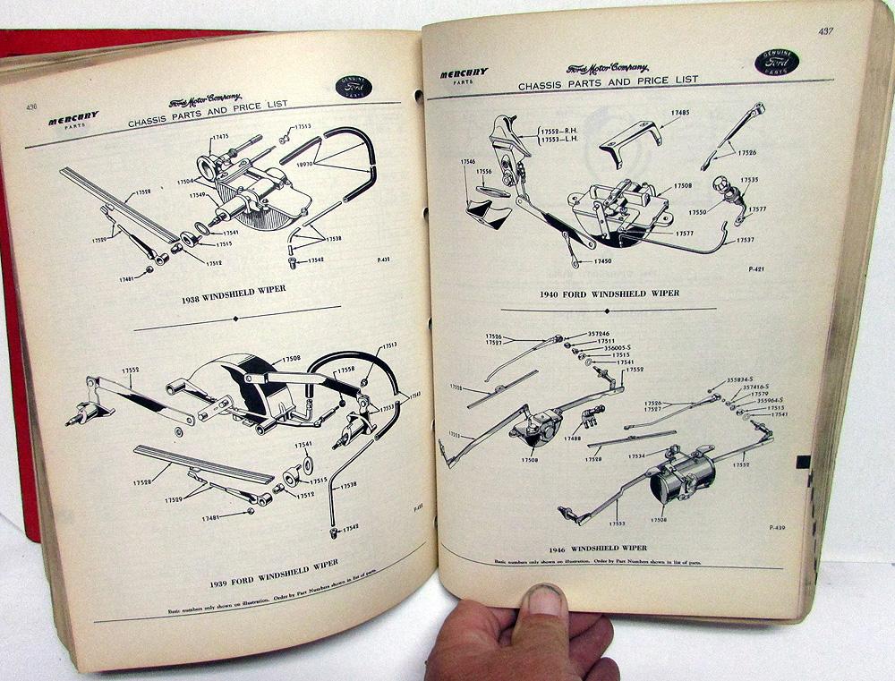 1938 1946 Ford Mercury Car Truck Parts and Accessories Catalog Book