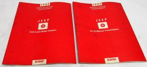 1989 Jeep Dealer Service Shop Manual Supplement Set AX 15 Trans Anti-Lock Brakes