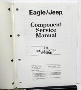 1988 Eagle Jeep Dealer Component Service Shop Manual 3.0L Six Cylinder Engine