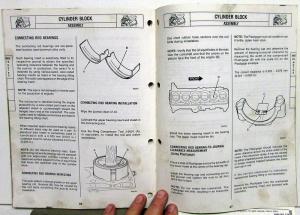 1986 AMC Jeep Dealer Component Service Shop Manual 4.0/4.2L Six Cylinder Engine