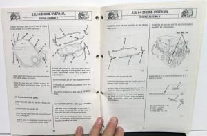 1988 Eagle Jeep Dealer Component Service Shop Manual 2.5L Four Cylinder Engine