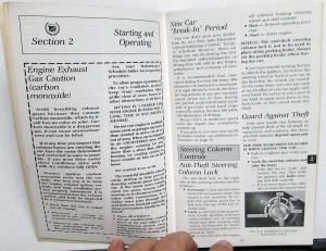 1978 Cadillac Seville Owners Operator Manual