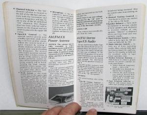 1978 Cadillac Seville Owners Operator Manual