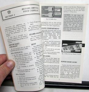 1981 Cadillac Fleetwood Brougham & DeVille Owners Operator Manual