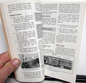 1981 Cadillac Fleetwood Brougham & DeVille Owners Operator Manual