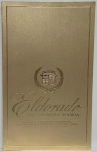 1982 Cadillac Eldorado Owners Operator Manual