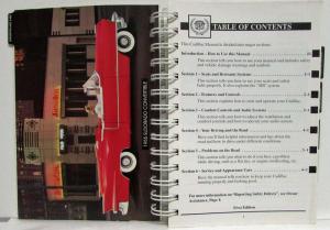1995 Cadillac DeVille Owners Operator Manual