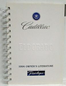 1994 Cadillac Eldorado & Touring Coupe Owners Operator Manual