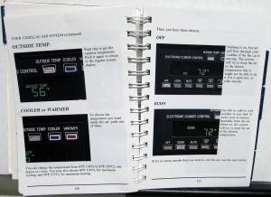 1991 Cadillac Brougham Owners Operator Manual