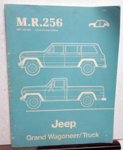 1984 Jeep Grand Wagoneer/Truck Dealer Bodywork Service Manual M.R.256 Repair