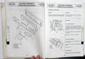 1986 Jeep Wrangler/YJ Dealer Bodywork Repair Workshop Manual M.R.280 Orig