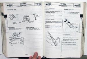 1986 Jeep Wrangler/YJ Dealer Mechanical Service Workshop Manual M.R.279 Orig
