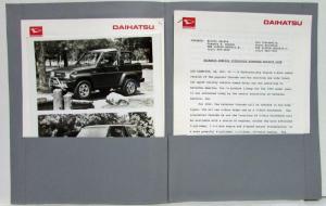 1990 Daihatsu Press Kit - Charade Rocky