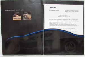 1993 Hyundai HCD-1 Neo-Classic Roadster Concept Car Press Kit