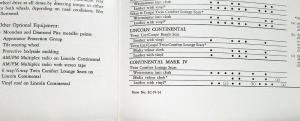 1974 Lincoln Continental Mark IV Sales Brochure Original Oversized