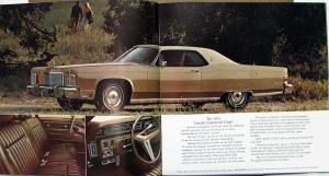 1974 Lincoln Continental Mark IV Sales Brochure Original Oversized