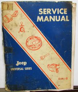 1967-1971 Jeep Universal Series Dealer Service Shop Manual CJ & DJ Repair